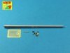 Aber 35L-187 Armament for Russian Main Battle Tank T-14 ARMATA barrel for 125 mm 2A82-1M cannon & barrel for 12,7 mm 1/35
